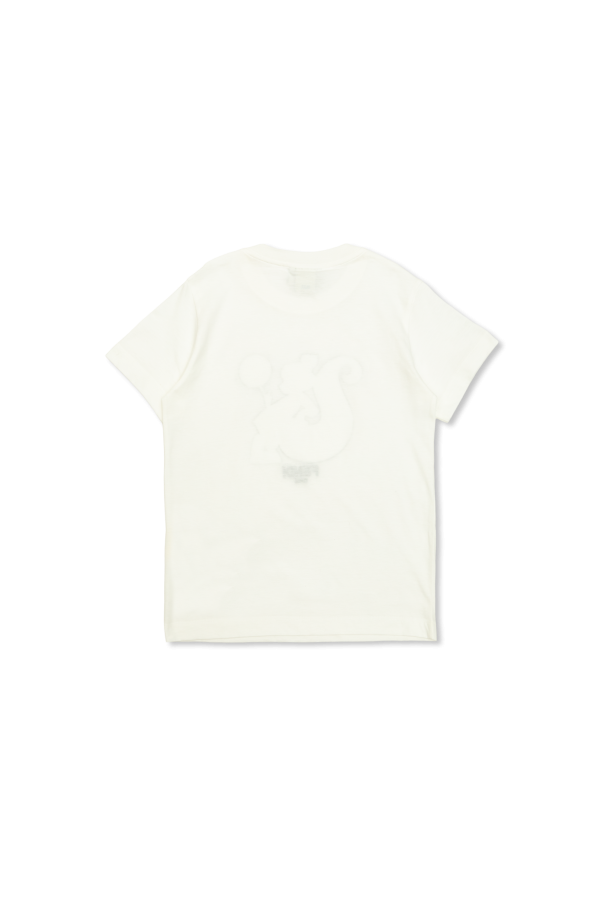 White T-shirt with print Fendi Kids - Vitkac Canada